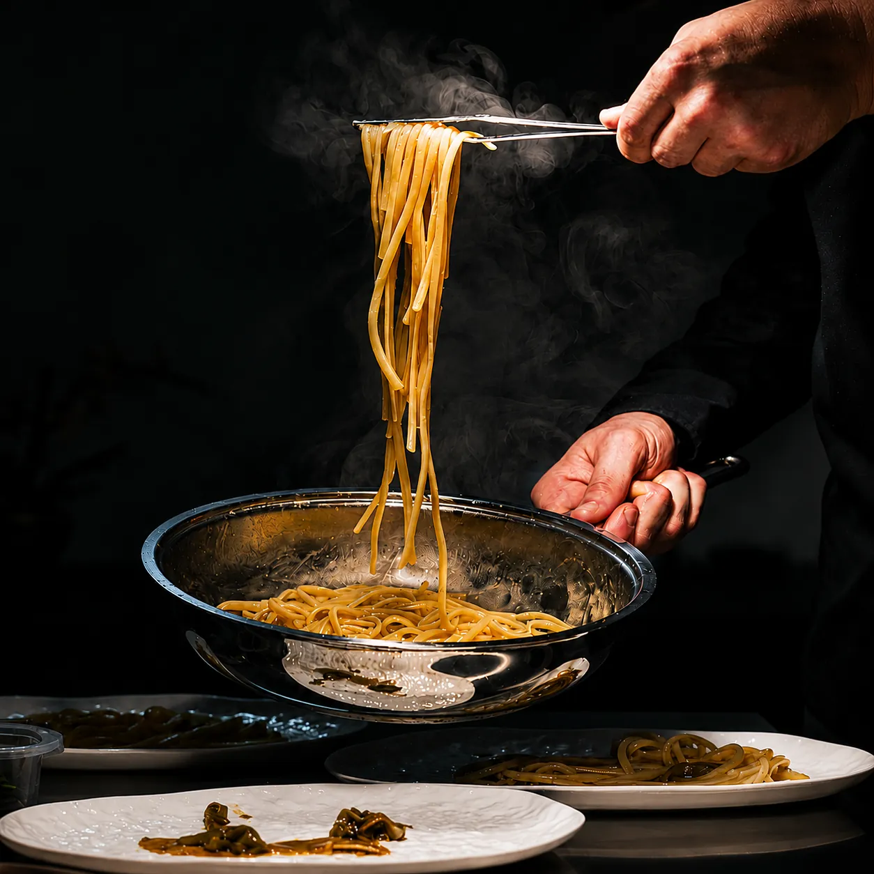 Spaghetto, vongole e bottarga
